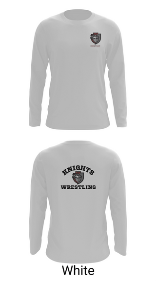 Long Sleeve Performance Shirt, Lansingburgh Knights, Wrestling, Teamtime, Team time, sublimation, custom sports apparel, team uniforms, spirit wear, spiritwear, sports uniforms, custom shirts, team store, custom team store, fundraiser sports, apparel fundraiser