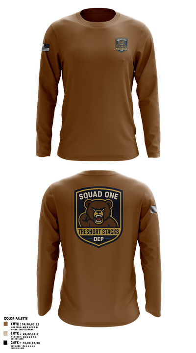 DEP Police Squad One 32340709 Long Sleeve Performance Shirt 1