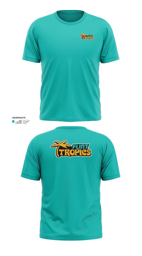 Old School Cotton Shirt, Flint Tropics, , Teamtime, Team time, sublimation, custom sports apparel, team uniforms, spirit wear, spiritwear, sports uniforms, custom shirts, team store, custom team store, fundraiser sports, apparel fundraiser