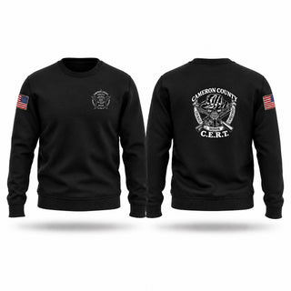 Crew Neck Sweatshirt, Cameron County CERT, Police, Teamtime, Team time, sublimation, custom sports apparel, team uniforms, spirit wear, spiritwear, sports uniforms, custom shirts, team store, custom team store, fundraiser sports, apparel fundraiser