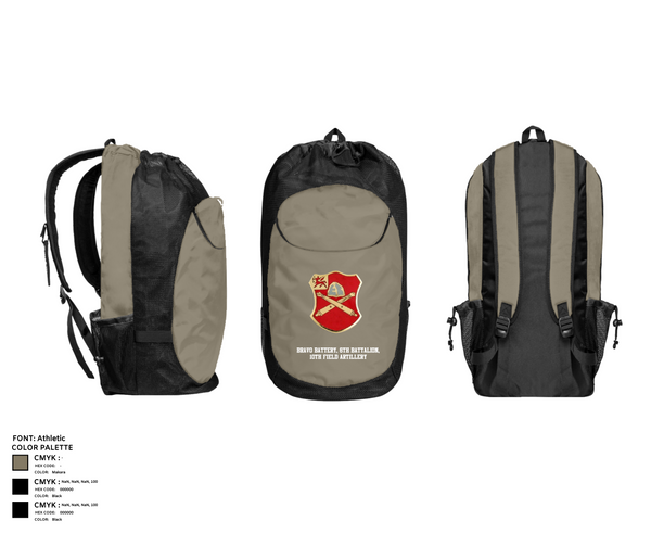 Gear Bag, Bravo Battery, 6th Battalion, 10th Field Artillery, , Teamtime, Team time, sublimation, custom sports apparel, team uniforms, spirit wear, spiritwear, sports uniforms, custom shirts, team store, custom team store, fundraiser sports, apparel fundraiser
