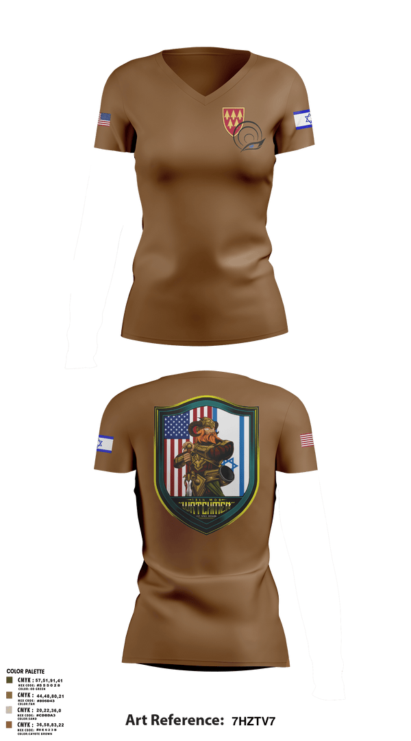 Women's Short Sleeve Vneck Shirt, 13TH Missile Defense Battery, , Teamtime, Team time, sublimation, custom sports apparel, team uniforms, spirit wear, spiritwear, sports uniforms, custom shirts, team store, custom team store, fundraiser sports, apparel fundraiser
