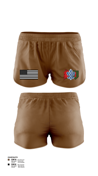 Women's Shorts, 3rd plt kingsmen, Army, Teamtime, Team time, sublimation, custom sports apparel, team uniforms, spirit wear, spiritwear, sports uniforms, custom shirts, team store, custom team store, fundraiser sports, apparel fundraiser