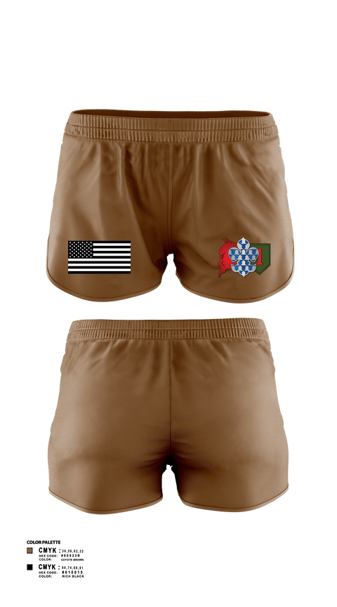 Women's Shorts, 3rd plt kingsmen, Army, Teamtime, Team time, sublimation, custom sports apparel, team uniforms, spirit wear, spiritwear, sports uniforms, custom shirts, team store, custom team store, fundraiser sports, apparel fundraiser