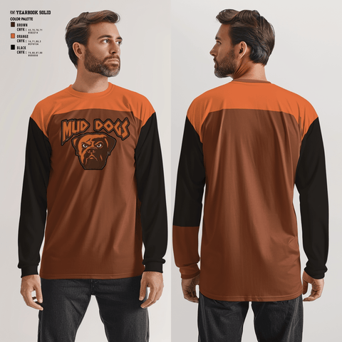 Long Sleeve Performance Shirt, Mud dogs, Football, Teamtime, Team time, sublimation, custom sports apparel, team uniforms, spirit wear, spiritwear, sports uniforms, custom shirts, team store, custom team store, fundraiser sports, apparel fundraiser
