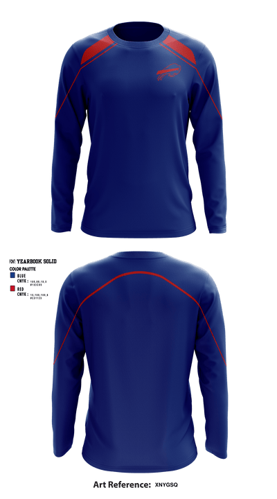 Keystone Bills Football and Cheer 89420686 Long Sleeve Performance Shirt - 1