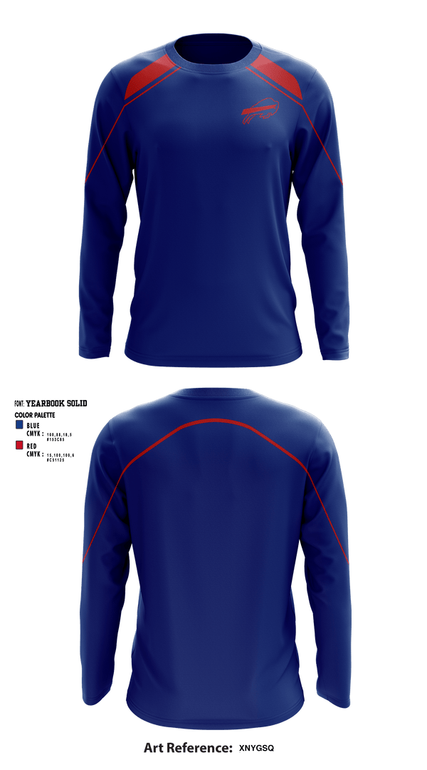 Long Sleeve Performance Shirt, Keystone Bills Football and Cheer, Football, Teamtime, Team time, sublimation, custom sports apparel, team uniforms, spirit wear, spiritwear, sports uniforms, custom shirts, team store, custom team store, fundraiser sports, apparel fundraiser