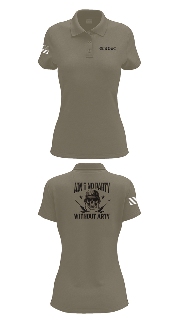 Women's Short Sleeve Performance Polo, 1-320th FA, Fox Battery, , Teamtime, Team time, sublimation, custom sports apparel, team uniforms, spirit wear, spiritwear, sports uniforms, custom shirts, team store, custom team store, fundraiser sports, apparel fundraiser