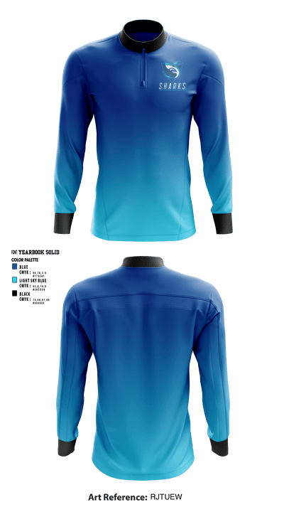 Sharks 92590254 Quarter Zip Jacket - 1