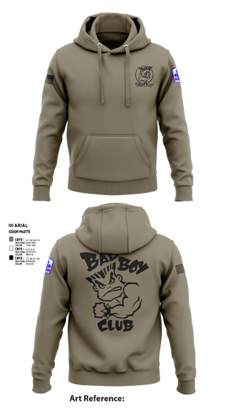 Hoodie, 3rd PLT Bad Boys, Army, Teamtime, Team time, sublimation, custom sports apparel, team uniforms, spirit wear, spiritwear, sports uniforms, custom shirts, team store, custom team store, fundraiser sports, apparel fundraiser