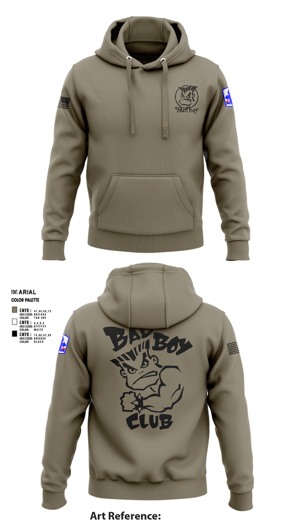 Hoodie, 3rd PLT Bad Boys, Army, Teamtime, Team time, sublimation, custom sports apparel, team uniforms, spirit wear, spiritwear, sports uniforms, custom shirts, team store, custom team store, fundraiser sports, apparel fundraiser