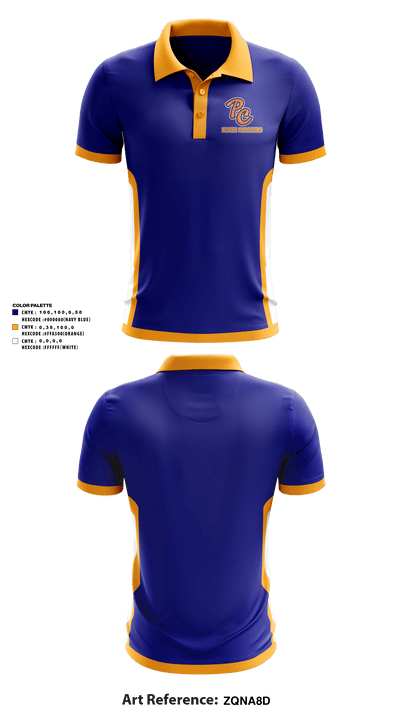 Peach Clobbers 58873857 Short Sleeve Performance Polo - 1