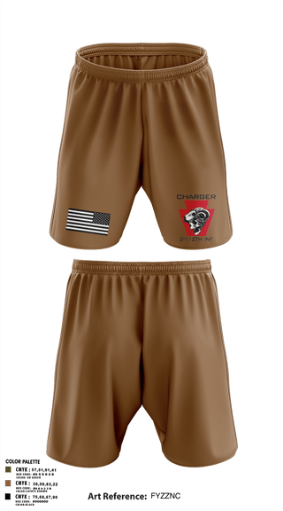 Athletic Shorts With Pockets, Charger Co. / 2-112th Infantry Battalion, National Guard, Teamtime, Team time, sublimation, custom sports apparel, team uniforms, spirit wear, spiritwear, sports uniforms, custom shirts, team store, custom team store, fundraiser sports, apparel fundraiser