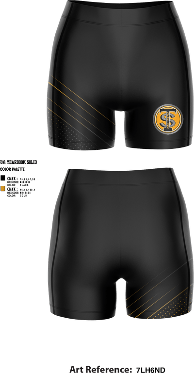Timberline High School Volleyball 48276334 Women's Compression Shorts - 1