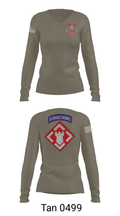 37th engineer bn 83010266 Women's Long Sleeve V-neck Shirt - 77
