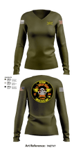 US Cavalry Riders 76444947 Women's Long Sleeve V-neck Shirt - 2