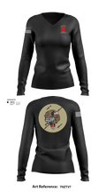 A co 1-111th MTRAco 1-111th secfor 26683697 Women's Long Sleeve V-neck Shirt - 1