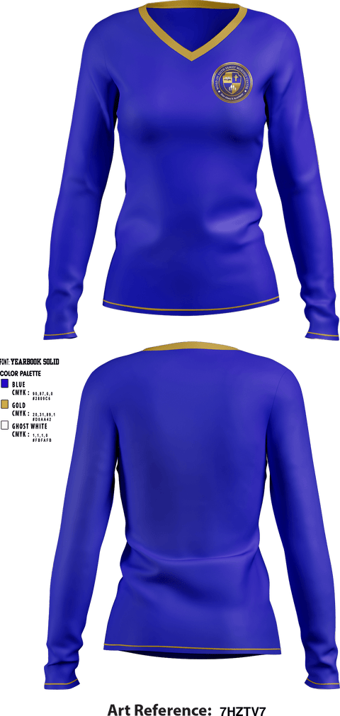 Women's Long Sleeve Vneck Shirt, Word of Faith FWCWord of Faith FWC, , Teamtime, Team time, sublimation, custom sports apparel, team uniforms, spirit wear, spiritwear, sports uniforms, custom shirts, team store, custom team store, fundraiser sports, apparel fundraiser