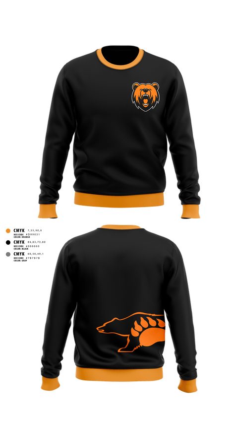 Crew Neck Sweatshirt, Lucas Cubs, Wrestling, Teamtime, Team time, sublimation, custom sports apparel, team uniforms, spirit wear, spiritwear, sports uniforms, custom shirts, team store, custom team store, fundraiser sports, apparel fundraiser