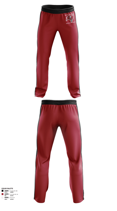 East Bay Buccaneers Youth Football & Cheerleading 62610501 Sweatpants - 1