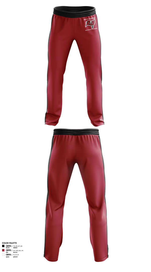 Sweatpants, East Bay Buccaneers Youth Football & Cheerleading, Football, Teamtime, Team time, sublimation, custom sports apparel, team uniforms, spirit wear, spiritwear, sports uniforms, custom shirts, team store, custom team store, fundraiser sports, apparel fundraiser