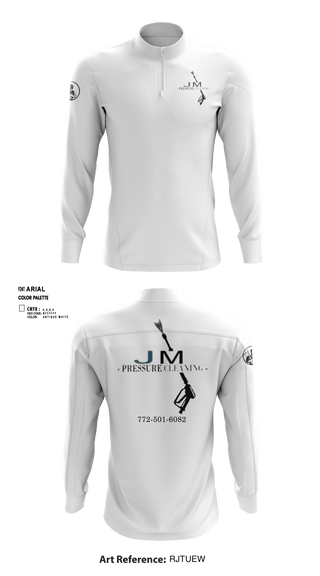 Quarter Zip Jacket, JM Pressure CleaningJM Pressure Cleaning, , Teamtime, Team time, sublimation, custom sports apparel, team uniforms, spirit wear, spiritwear, sports uniforms, custom shirts, team store, custom team store, fundraiser sports, apparel fundraiser