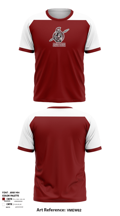 Berthoud High School Soccer 45184902 Short Sleeve Performance Shirt - 1