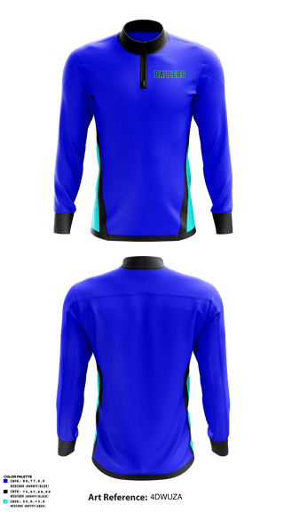 Quarter Zip Jacket, Ballers, Men's Basketball, Teamtime, Team time, sublimation, custom sports apparel, team uniforms, spirit wear, spiritwear, sports uniforms, custom shirts, team store, custom team store, fundraiser sports, apparel fundraiser