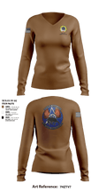 106 CES 5778976 Women's Long Sleeve V-neck Shirt - 1
