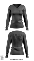 740TH TRANSPORTATION COMPANY 35775889 Women's Long Sleeve V-neck Shirt - 3