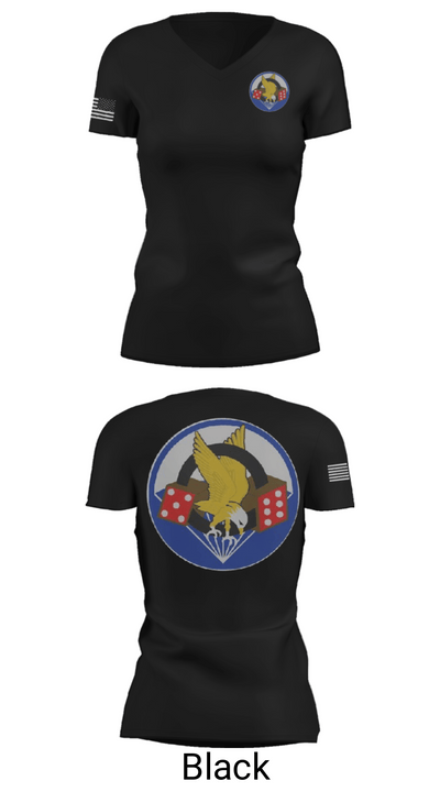 506th PIR 79913322 Women's Short Sleeve V-neck Shirt - 28