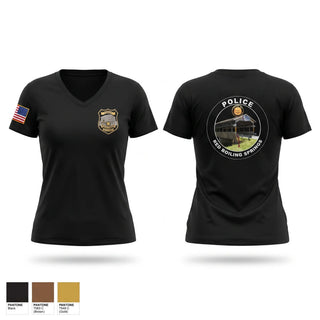 Womens Short Sleeve Vneck Shirt, Red Boiling Springs Police Department, Police, Teamtime, Team time, sublimation, custom sports apparel, team uniforms, spirit wear, spiritwear, sports uniforms, custom shirts, team store, custom team store, fundraiser sports, apparel fundraiser