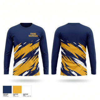 Long Sleeve Performance Shirt, Viking Warriors, Baseball, Teamtime, Team time, sublimation, custom sports apparel, team uniforms, spirit wear, spiritwear, sports uniforms, custom shirts, team store, custom team store, fundraiser sports, apparel fundraiser