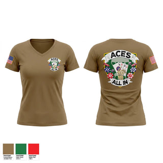 Womens Short Sleeve Vneck Shirt, 82ND DSTB, Army, Teamtime, Team time, sublimation, custom sports apparel, team uniforms, spirit wear, spiritwear, sports uniforms, custom shirts, team store, custom team store, fundraiser sports, apparel fundraiser