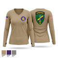 12/100th CA PO 7670691 Women's Long Sleeve V-neck Shirt - 1