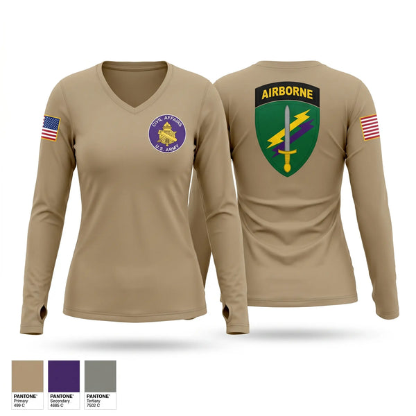 Womens Long Sleeve Vneck Shirt, 12/100th CA PO, Wrestling, Teamtime, Team time, sublimation, custom sports apparel, team uniforms, spirit wear, spiritwear, sports uniforms, custom shirts, team store, custom team store, fundraiser sports, apparel fundraiser