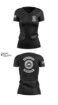 Montana Department of Corrections Defensive Tactics Instructors 91498123 Women's Short Sleeve V-neck Shirt - 3