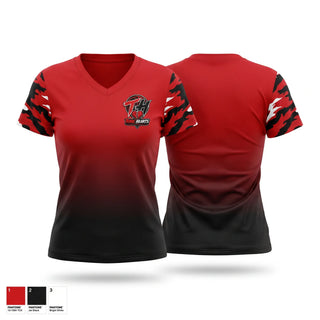Womens Short Sleeve Vneck Shirt, Toxic Hearts, Men's Basketball, Teamtime, Team time, sublimation, custom sports apparel, team uniforms, spirit wear, spiritwear, sports uniforms, custom shirts, team store, custom team store, fundraiser sports, apparel fundraiser
