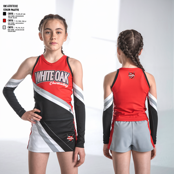 Tank Top, White Oak Cheer, Cheer, Teamtime, Team time, sublimation, custom sports apparel, team uniforms, spirit wear, spiritwear, sports uniforms, custom shirts, team store, custom team store, fundraiser sports, apparel fundraiser
