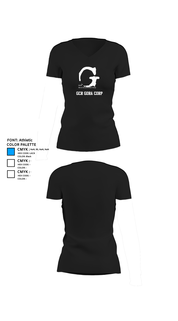 Womens Short Sleeve Vneck Shirt, GCR Gora Corp, , Teamtime, Team time, sublimation, custom sports apparel, team uniforms, spirit wear, spiritwear, sports uniforms, custom shirts, team store, custom team store, fundraiser sports, apparel fundraiser