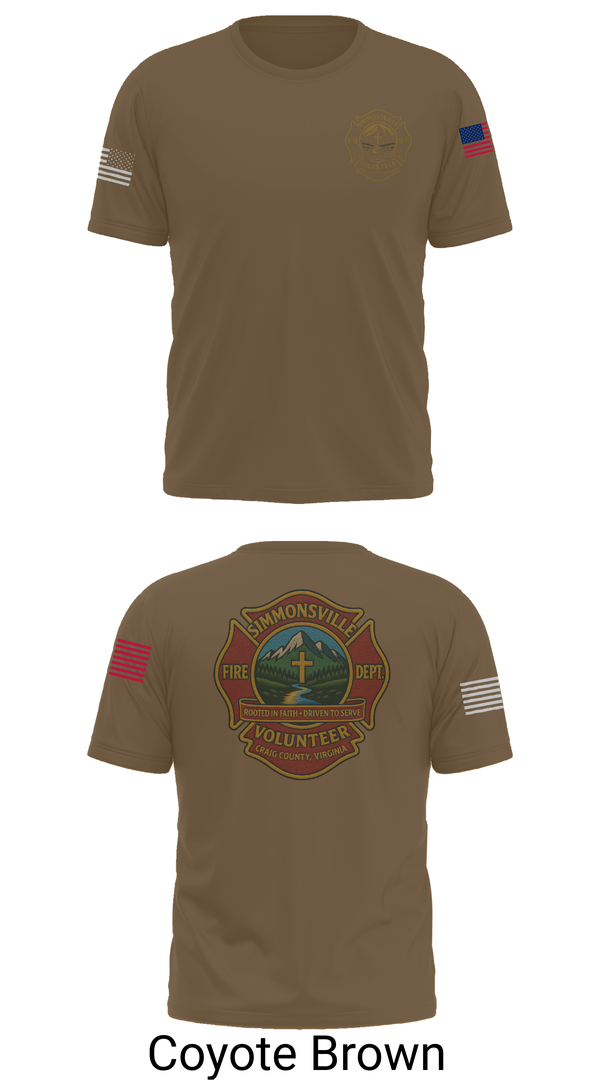 Old School Cotton Feel Shirt, Simmonsville VFD, , Teamtime, Team time, sublimation, custom sports apparel, team uniforms, spirit wear, spiritwear, sports uniforms, custom shirts, team store, custom team store, fundraiser sports, apparel fundraiser