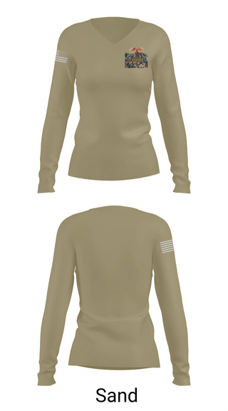 Womens Long Sleeve Vneck Shirt, USA Dwight d eisenhower, , Teamtime, Team time, sublimation, custom sports apparel, team uniforms, spirit wear, spiritwear, sports uniforms, custom shirts, team store, custom team store, fundraiser sports, apparel fundraiser