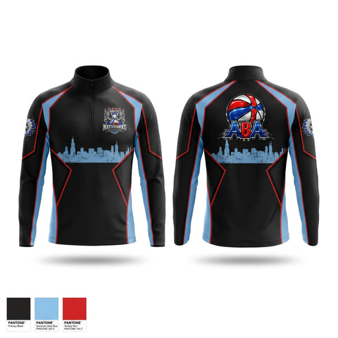 Quarter Zip Jacket, Windy City NativHawks, Men's Basketball, Teamtime, Team time, sublimation, custom sports apparel, team uniforms, spirit wear, spiritwear, sports uniforms, custom shirts, team store, custom team store, fundraiser sports, apparel fundraiser