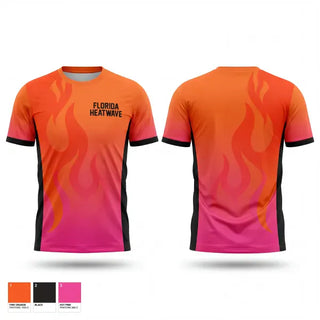 Short Sleeve Performance Shirt, Florida Heatwave, Women's Soccer, Teamtime, Team time, sublimation, custom sports apparel, team uniforms, spirit wear, spiritwear, sports uniforms, custom shirts, team store, custom team store, fundraiser sports, apparel fundraiser