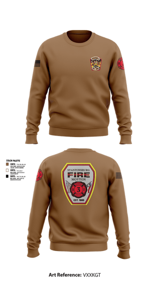 Crew Neck Sweatshirt, Stantonsburg-Moyton Fire Department, Fire Department, Teamtime, Team time, sublimation, custom sports apparel, team uniforms, spirit wear, spiritwear, sports uniforms, custom shirts, team store, custom team store, fundraiser sports, apparel fundraiser