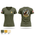 Riverside Sheriff's Aviation Unit Women's Short Sleeve V-neck Shirt - 1