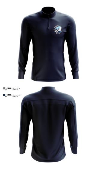 Quarter Zip Jacket, Millcreek Riptide, Baseball, Teamtime, Team time, sublimation, custom sports apparel, team uniforms, spirit wear, spiritwear, sports uniforms, custom shirts, team store, custom team store, fundraiser sports, apparel fundraiser