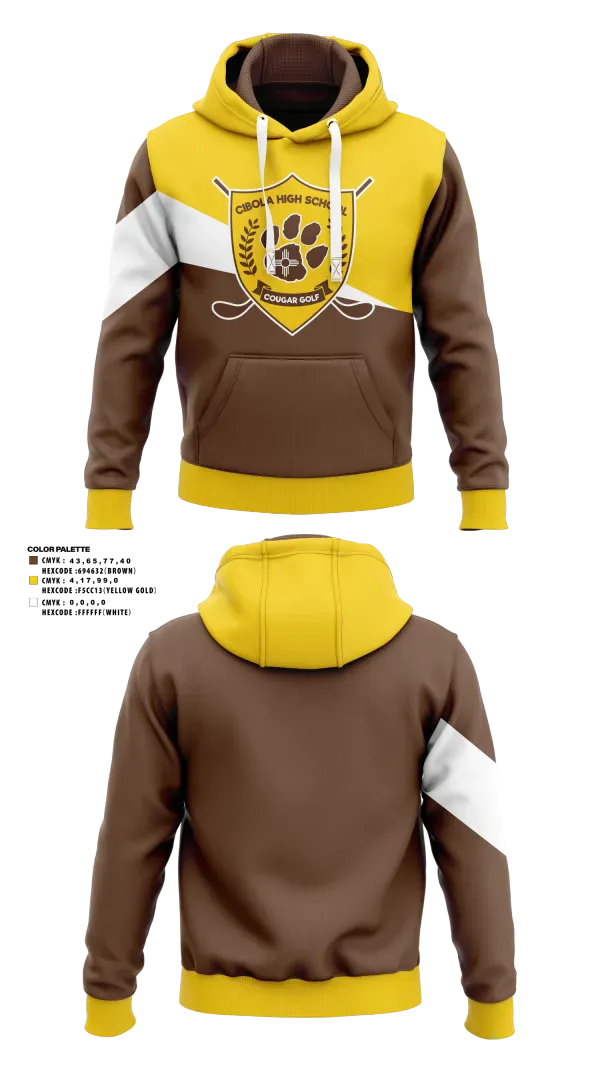 Hoodie, Cibola High School Golf, Golf, Teamtime, Team time, sublimation, custom sports apparel, team uniforms, spirit wear, spiritwear, sports uniforms, custom shirts, team store, custom team store, fundraiser sports, apparel fundraiser