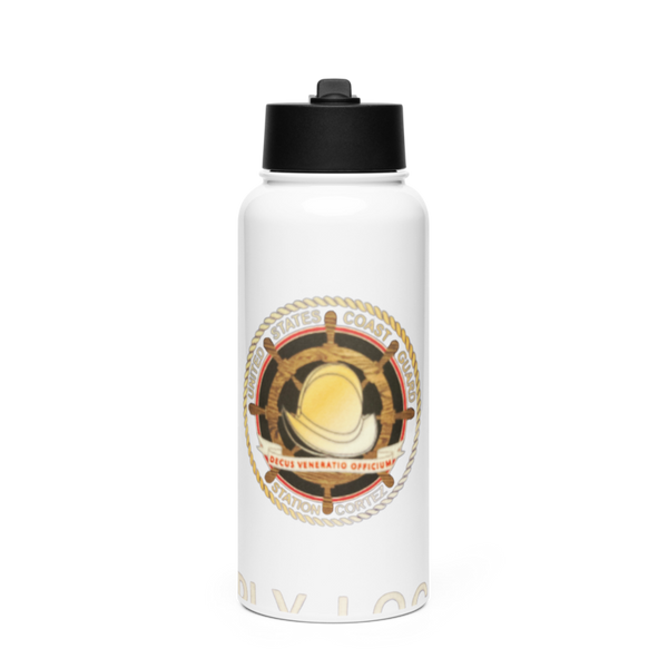 Station Cortez 16222430 Stainless Steel Water Bottle with a Straw Lid