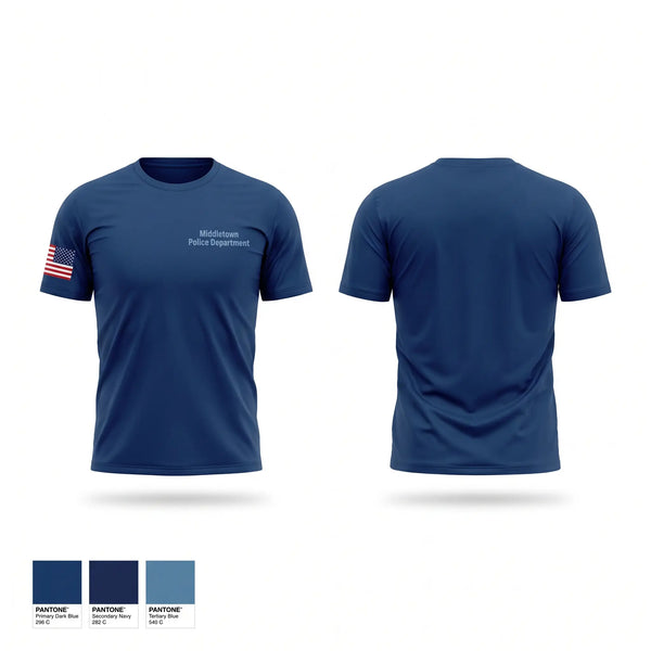 Short Sleeve Performance Shirt, Middletown Police Department, Police, Teamtime, Team time, sublimation, custom sports apparel, team uniforms, spirit wear, spiritwear, sports uniforms, custom shirts, team store, custom team store, fundraiser sports, apparel fundraiser